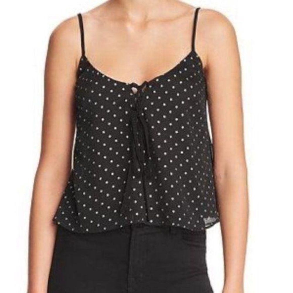 The East Order Black Starry Night Sleeveless Cropped Length Camisole Top New